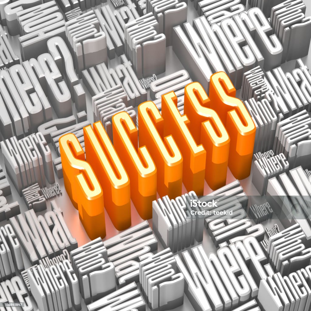 Strategia di successo - Foto stock royalty-free di Arancione