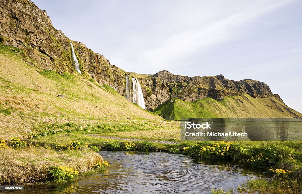 Islandés verde paisaje - Foto de stock de Acantilado libre de derechos