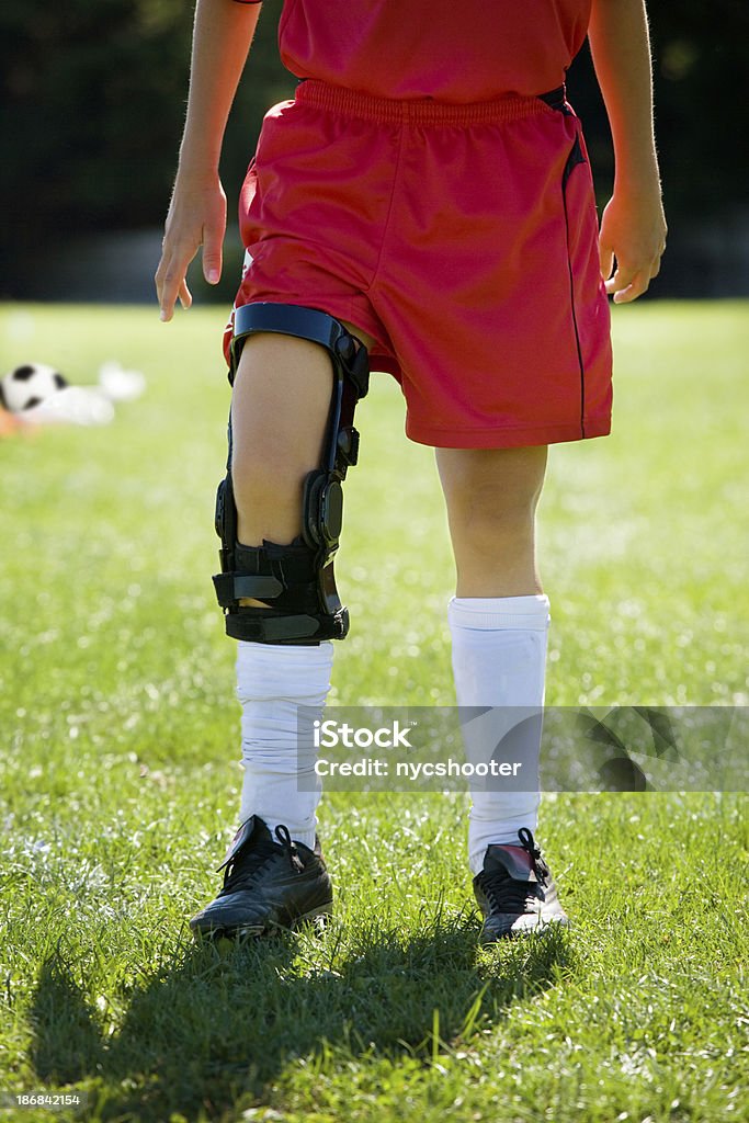 Sport-Verletzungen - Lizenzfrei Kniemanschetten Stock-Foto