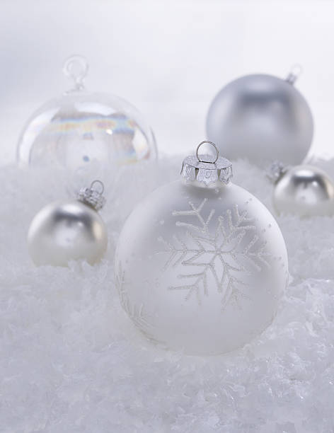 istock White Christmas Ornaments 186842291