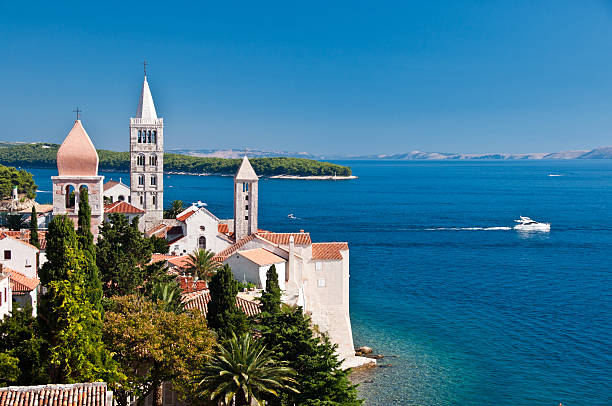 istock Churches dominate the skyline of Rab 186842836