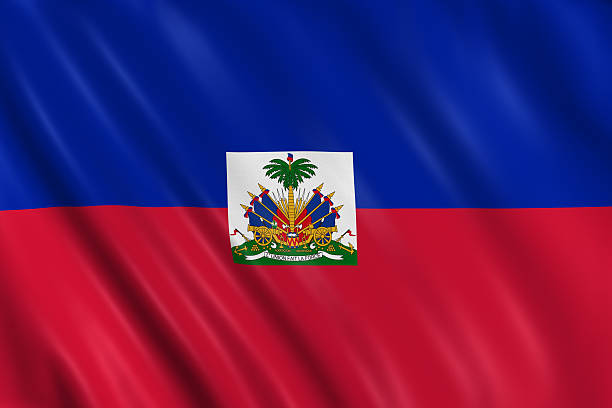 haiti flag stock photo