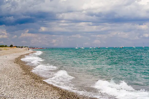 "Mediterranean sea at Policoro, Basilicata, Italy."