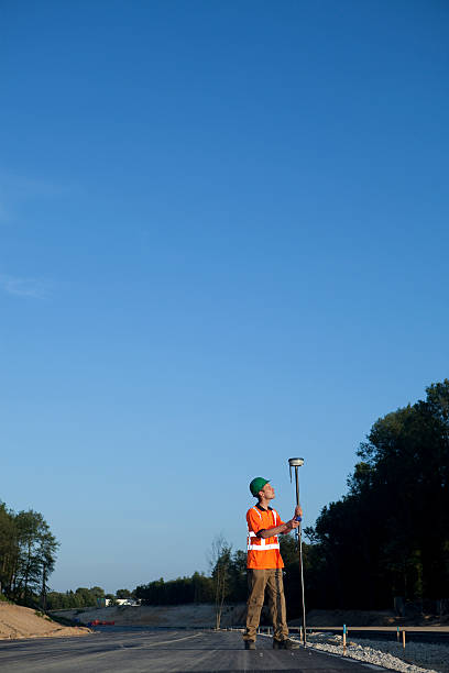 istock Young man is working with his instrument of measurement. 186843721