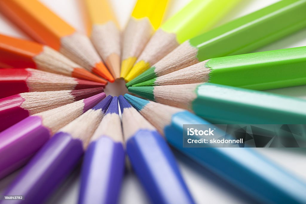 カラー鉛筆のサークル - 色鉛筆のロイヤリティフリーストックフォト