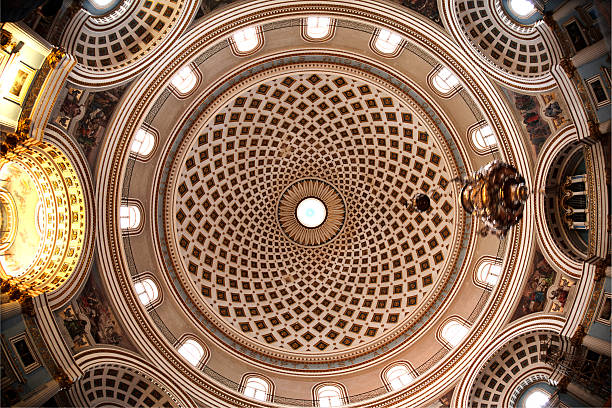 istock Mosta Dome, Rotunda of St Mary - Roof 186844557