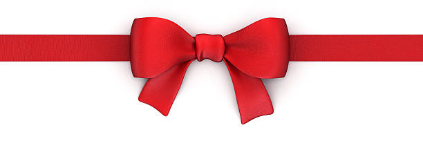 istock Red ribbon isolated on white with clipping path 186845564