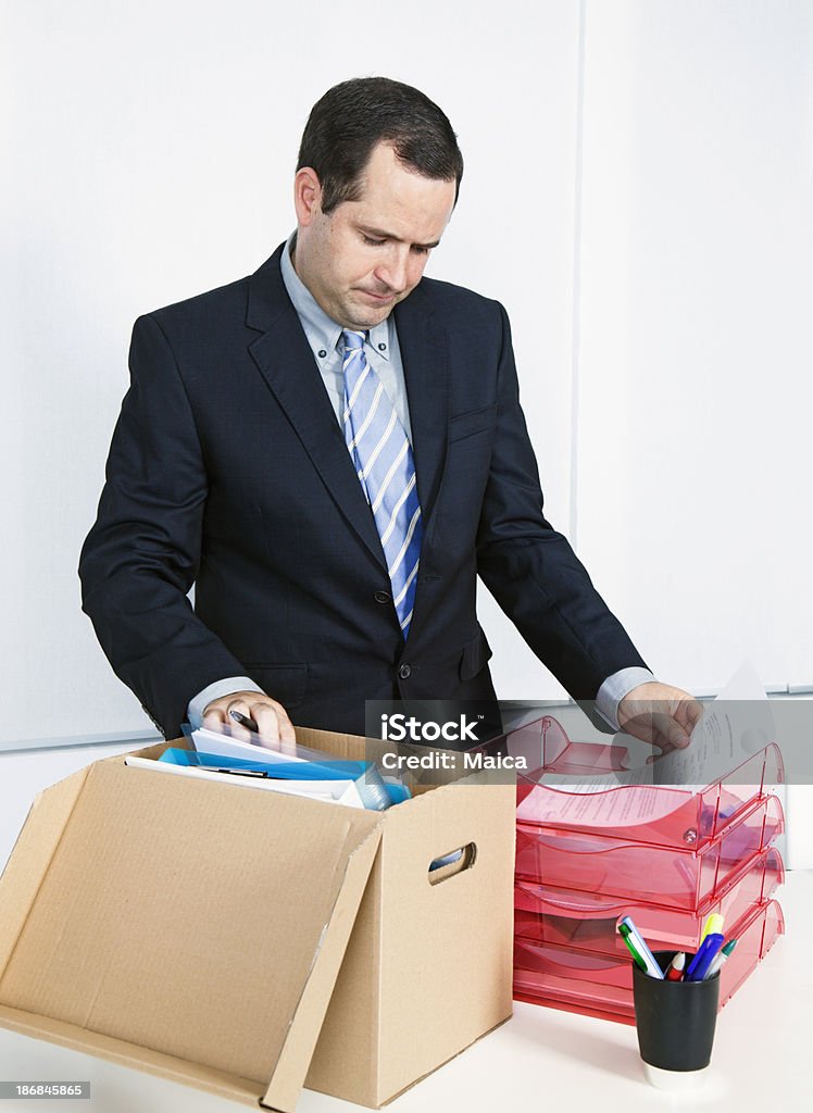 Man leaving job Mid adult man leaving job. 30-39 Years Stock Photo