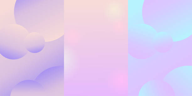 istock Abstract gradient Y2K set poster. Design for card, banner, story. Aesthetic gradient minimal style. Love vector illustration 1868460346