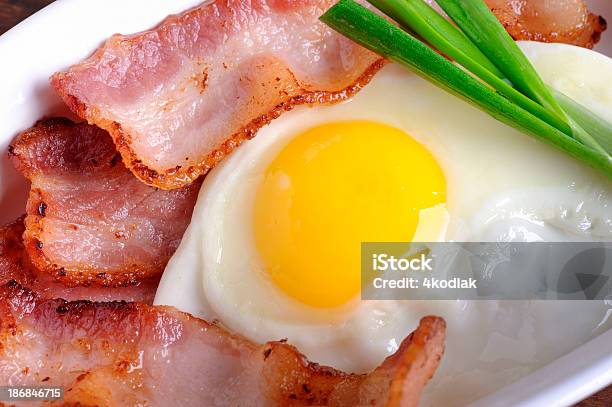 Foto de Bacon Com Ovo e mais fotos de stock de Bacon - Bacon, Café da manhã, Carne de Porco