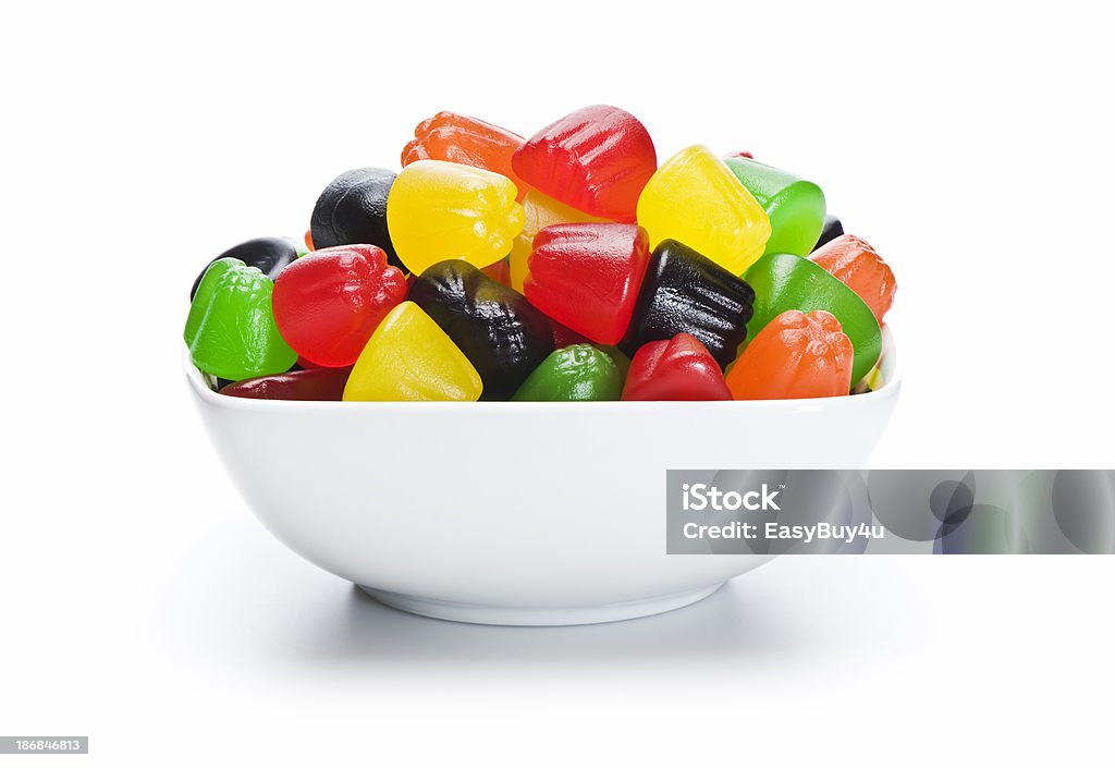 Tigela de jujubes - Foto de stock de Alimentação Não-saudável royalty-free