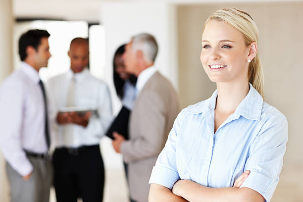 istock Business woman smiling 186847068