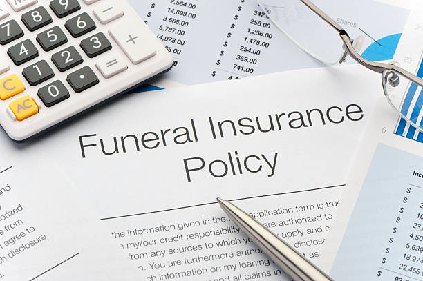 istock Close up of approved Funeral Insurance policy 186847305
