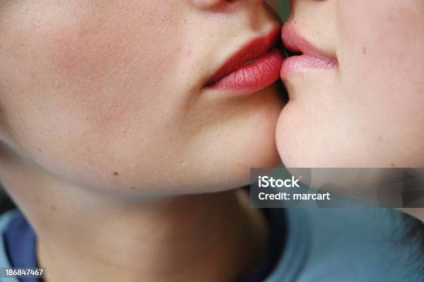 Tactful Kiss Stock Photo - Download Image Now - Adult, Concepts, Females