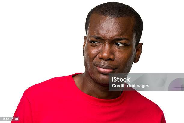 Male Portrait Stock Photo - Download Image Now - Disgust, Men, African Ethnicity