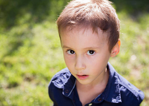 istock Beautiful kid play at park 186848102