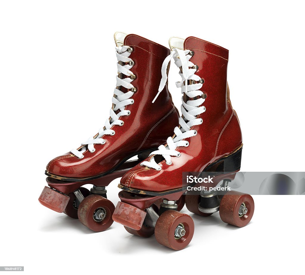 Зеркальный roller skates - Стоковые фото Роликовый конёк роялти-фри