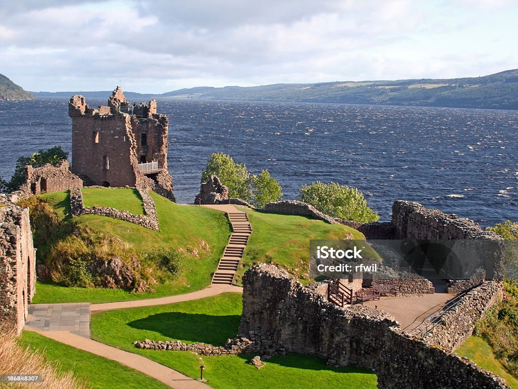 Castillo de Urquhart, Escocia - Foto de stock de Loch Ness libre de derechos