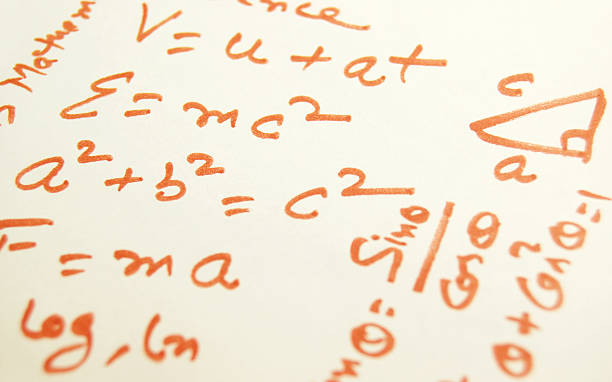 matemáticas y ciencias - mc2 fotografías e imágenes de stock