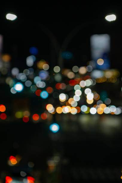 Free Stock Photo of Blurry Photo of a City Street at Night | Download ...