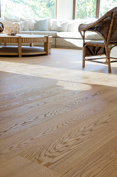 piso de madera dura - oak floor fotografías e imágenes de stock