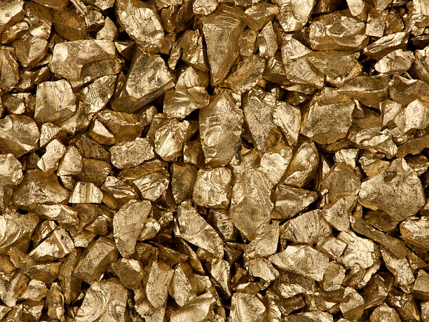 gold-nuggets - gold edelmetall stock-fotos und bilder