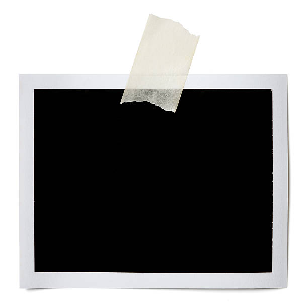 Blank photo Blank photo with tape. adhesive tape photos stock pictures, royalty-free photos & images