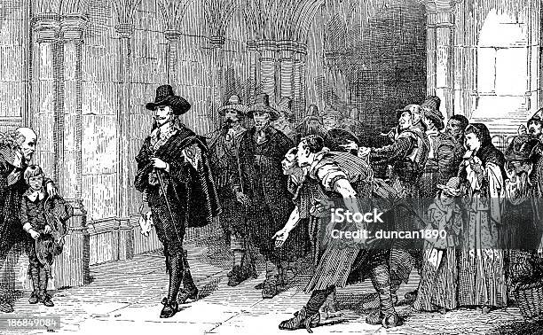 Charles I Leaving Westminster Hall Stock Illustration - Download Image Now - 17th Century, 17th Century Style, London - England