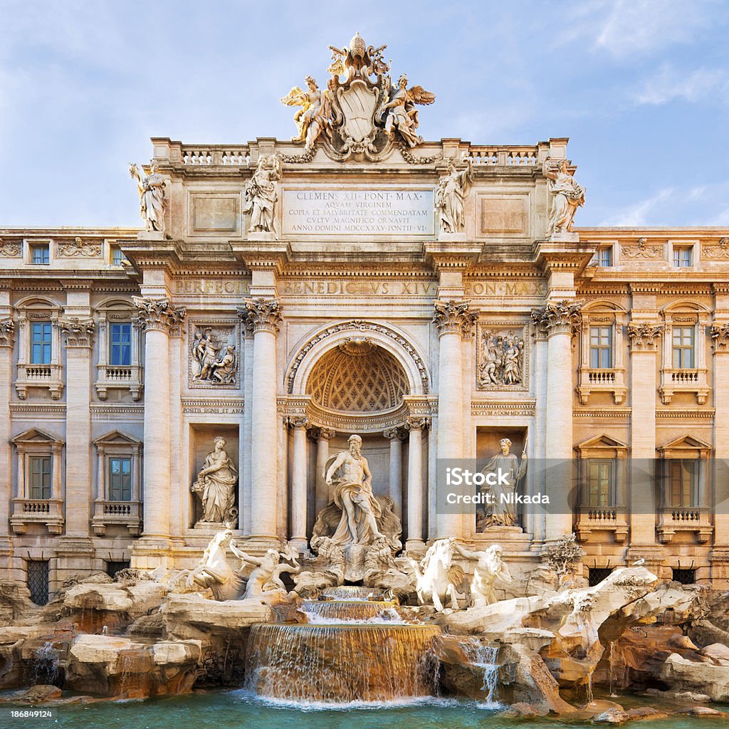 Fontana di Trevi a Roma - Foto stock royalty-free di Roma - Città