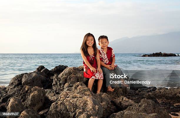 Hawaiina Kids Stock Photo - Download Image Now - Hawaii Islands, Multiracial Person, Beach