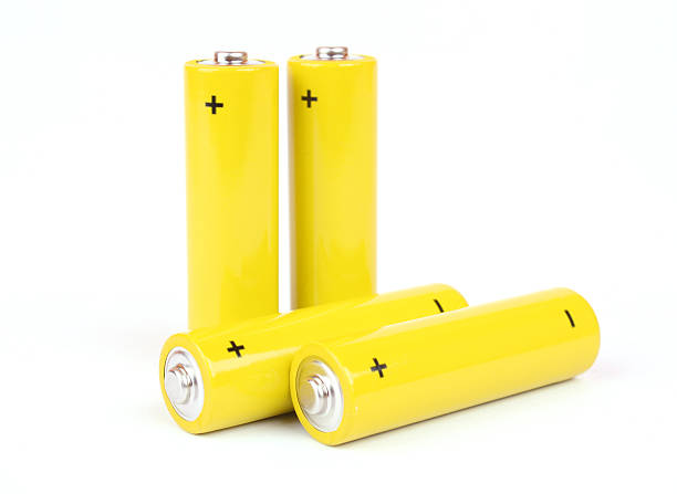 batteries isolated on white