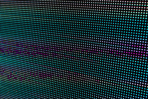 istock Coloured RGB led screen close-up 186849800