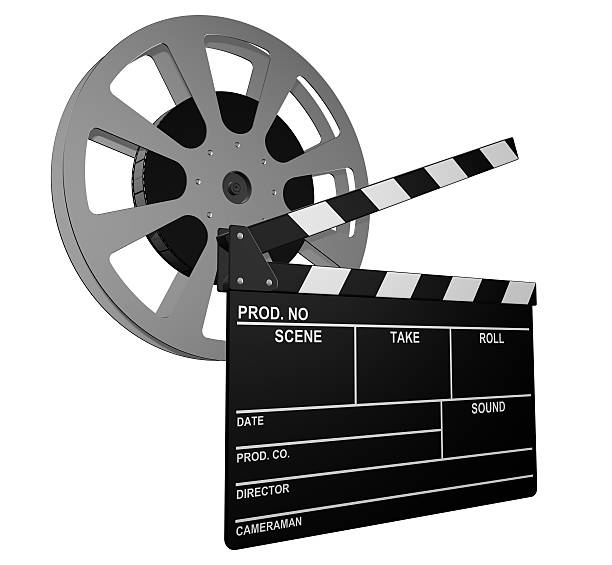 istock Clapperboard and film reel 186850026
