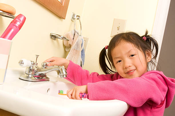 istock Preschooler ready to brush teeth 186850787