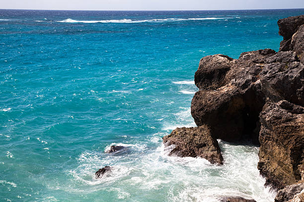 istock Rocky cliffs on Atlantic coast of Barbados 186851182