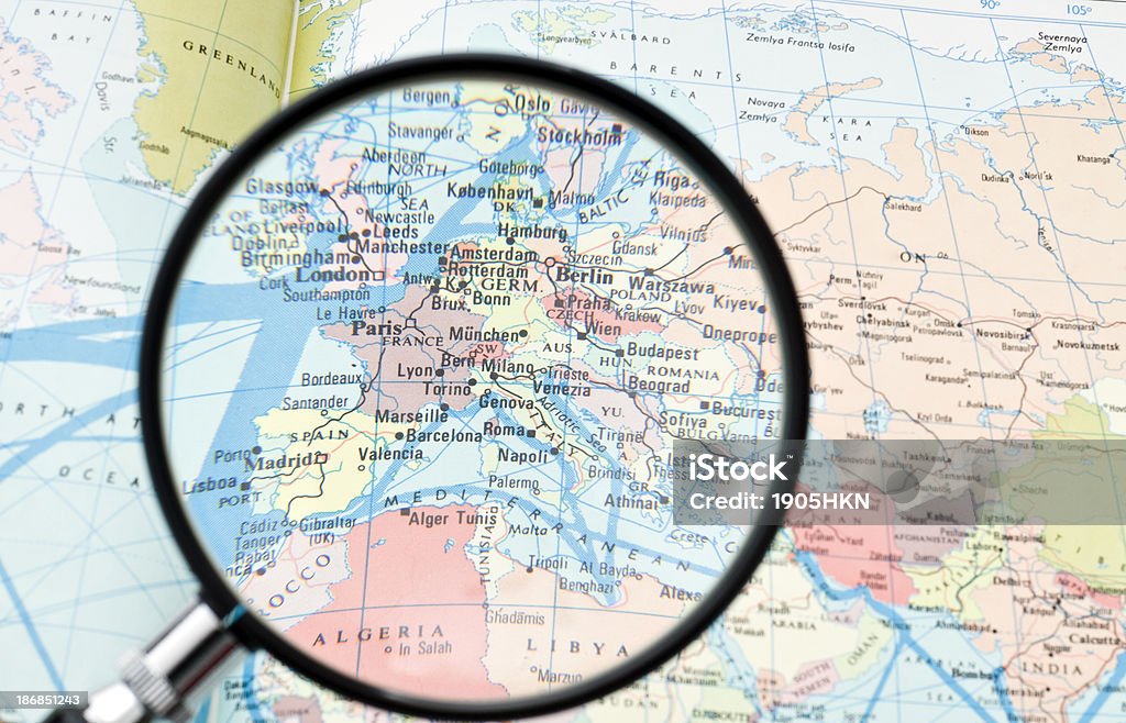 Mappa dell'Europa - Foto stock royalty-free di Affari internazionali