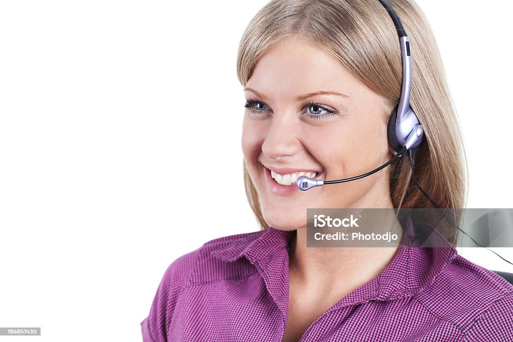 Operatore del Call center - Foto stock royalty-free di Adulto
