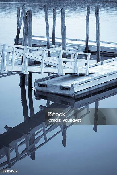 Early Morning On The Bay Stock Photo - Download Image Now - Blue, Cold Temperature, Elevated Walkway