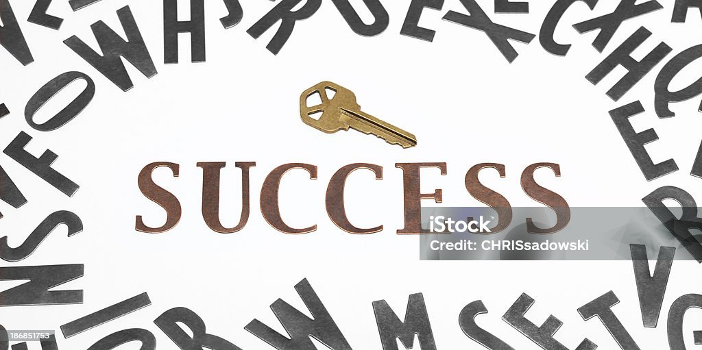 Success Key to Success.Selective Focus with Image Desaturation. Achievement Stock Photo