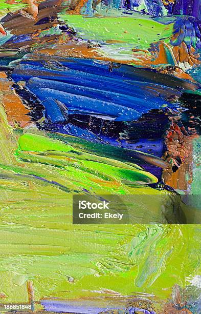 Abstract Painted Painted Background Texture Stock Photo - Download Image Now - Oil Painting, Abstract, Acrylic Painting