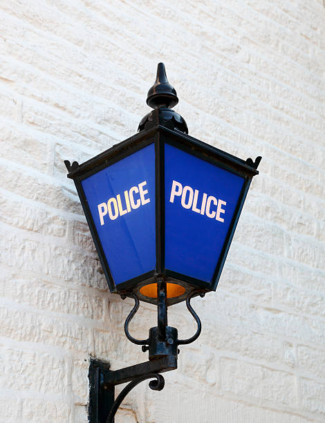 istock Police station sign 186851873