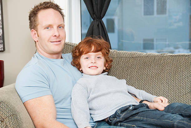 istock Father and Son at Home 186851957