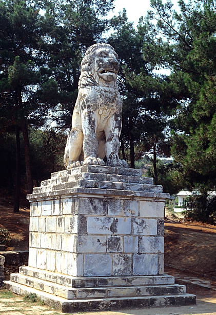 istock Greek Lion of Amphipolis Statue 186852084