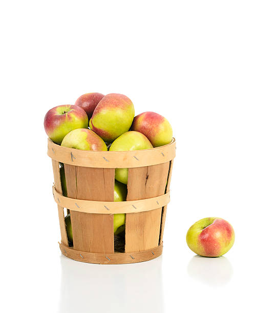 istock Red and Green Apples in a Basket 186852223