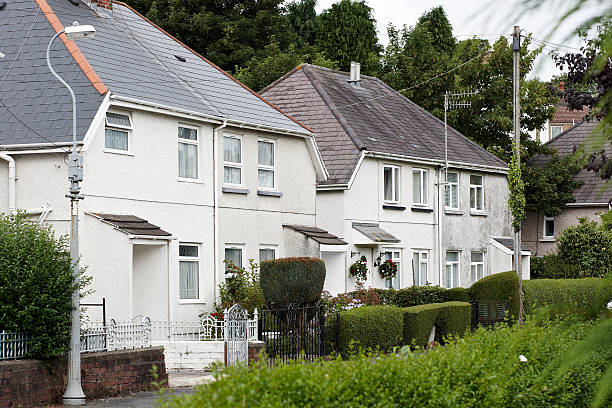 istock Traditional UK town housing 186852291