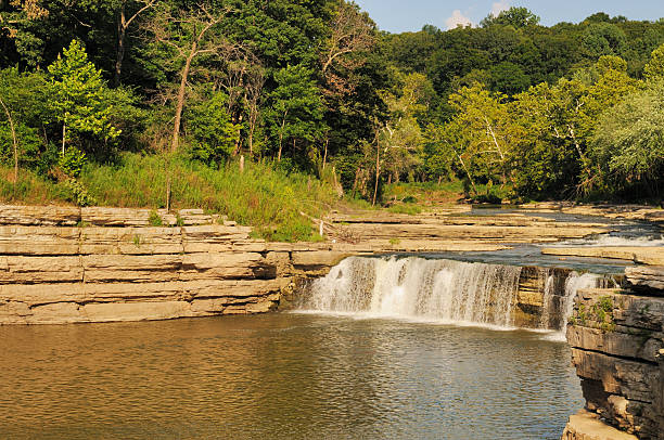 istock Waterfall Lower Cataract Falls State Park Central Indiana Landmark 186852335
