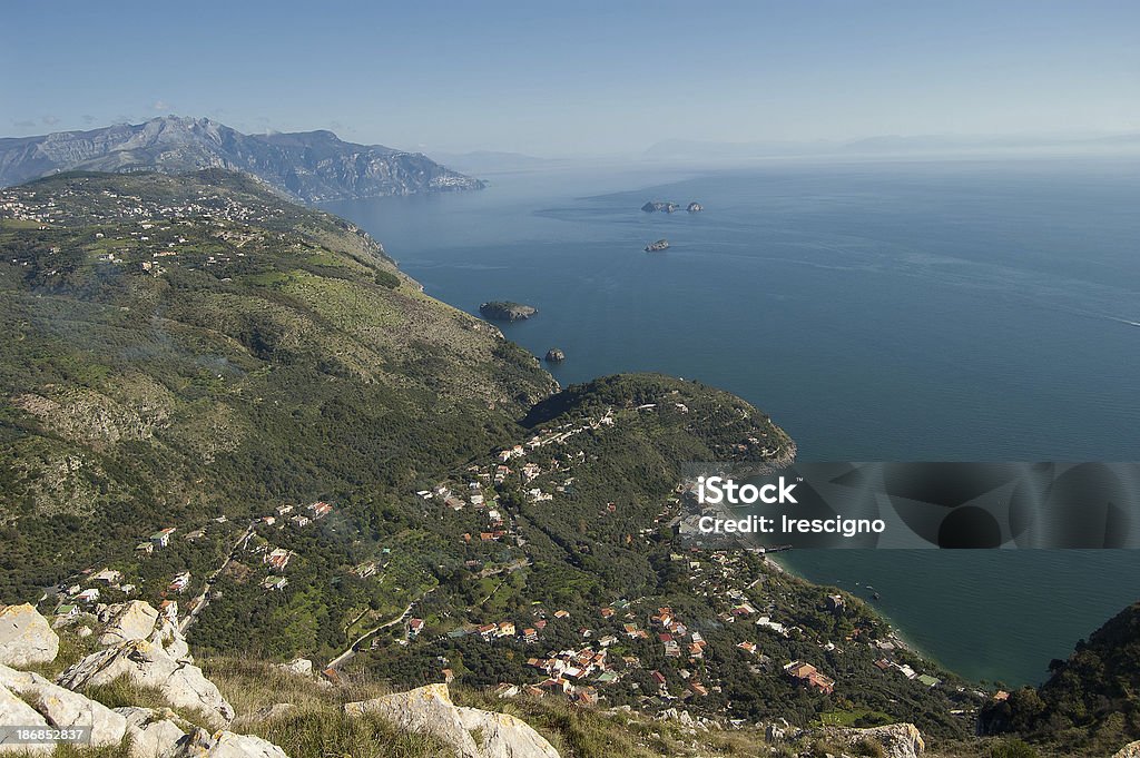 Massa Lubrense -Viewpoin San Costanzo- costa sorrentina - Foto stock royalty-free di Albero