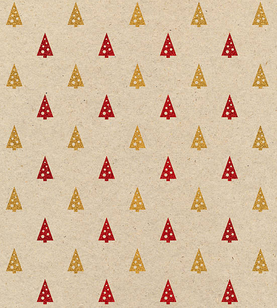 brown paper with Christmas tree design Please view more Christmas green backgrounds here: christmas paper photos stock pictures, royalty-free photos & images