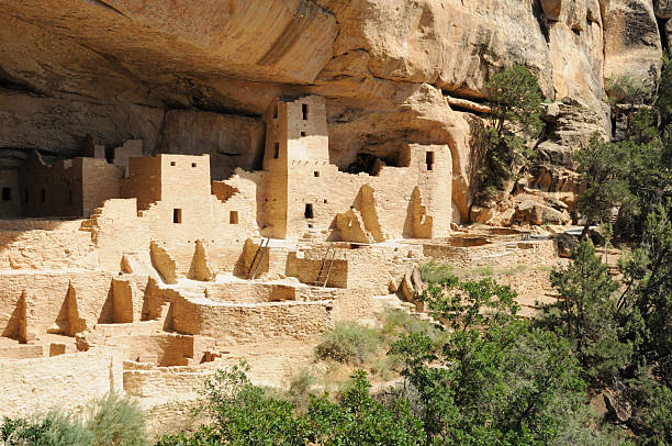 Cliff palace in Mesa Verde, Colorado landscape Cliff Palace at Mesa Verde cliff dwelling stock pictures, royalty-free photos & images