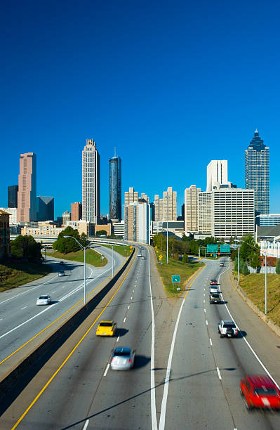 istock Atlanta skyline and highway 186854057